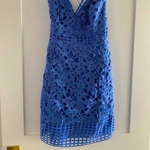 Lovers + Friends periwinkle blue mini dress